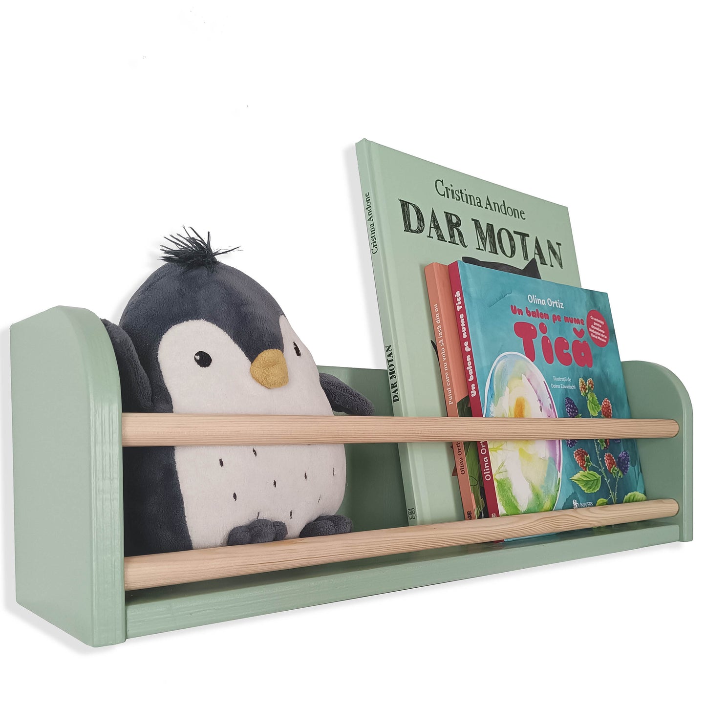 Set 2 rafturi perete + Cuier Montessori NEST SET