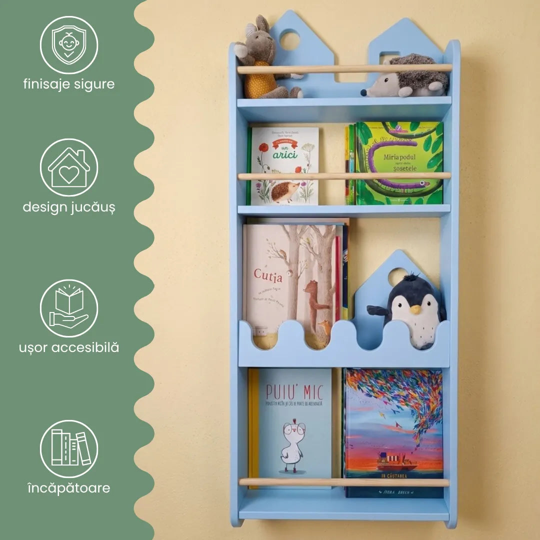 Bibliotecă de perete pentru copii NESTA