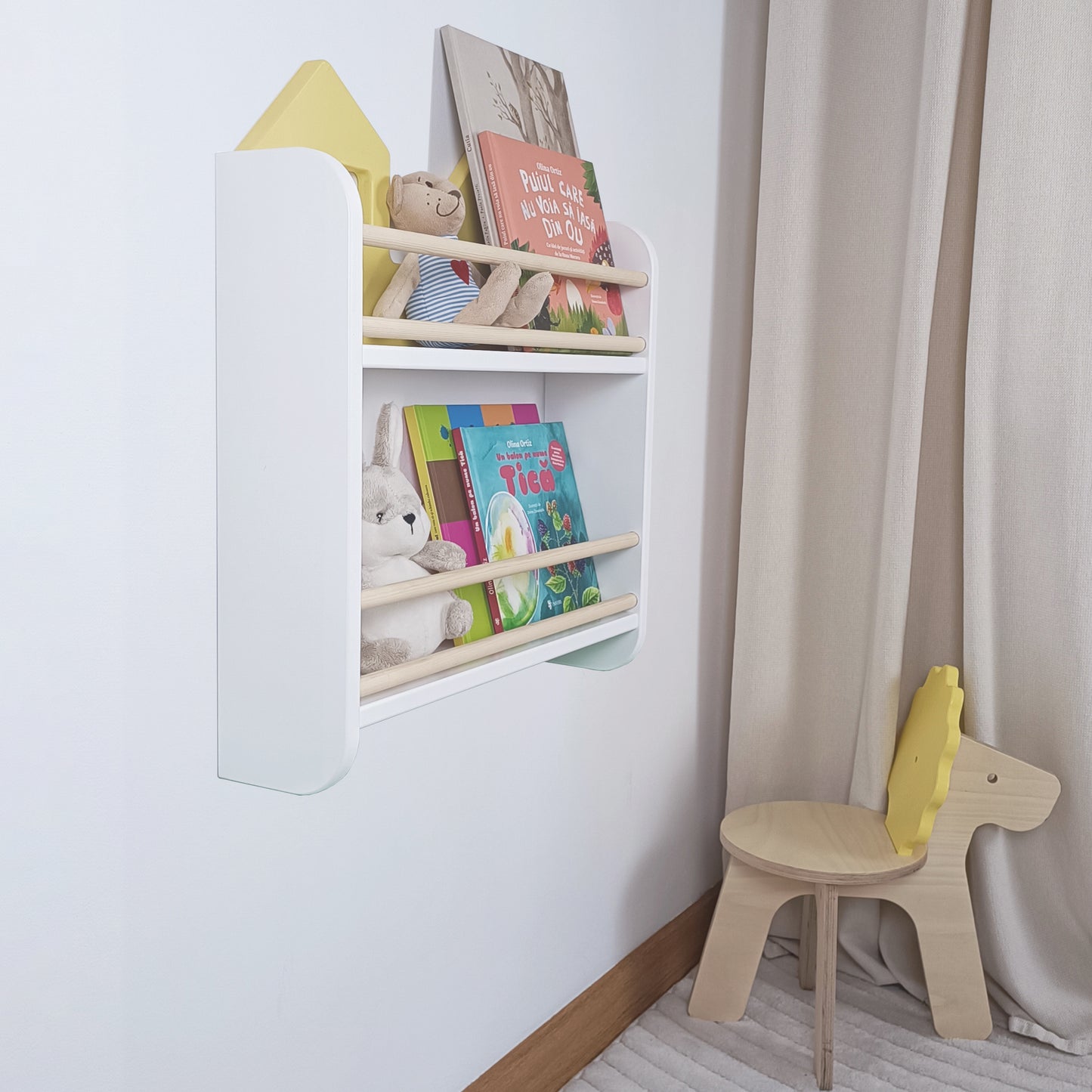 Bibliotecă perete Montessori MININEST