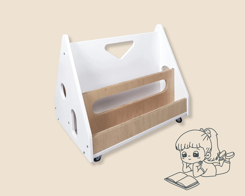 Biblioteca Montessori Booky Pearl Albă